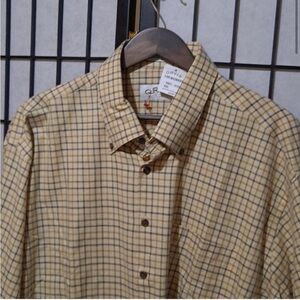 NWT Men's Button Down Shirt ORVIS Heathered Twill Multicolor Plaid L/S
